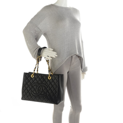 Chanel Caviar Quilted Grand Shopping Tote GST Black 2 of 7