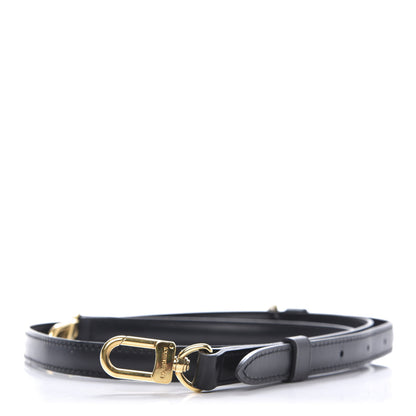Louis Vuitton Calfskin 16mm Adjustable Shoulder Strap Black 1 of 3