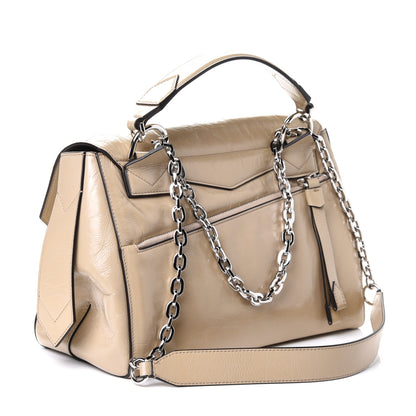 Givenchy Creased Patent Calfskin Medium ID Flap Dune 4 of 8