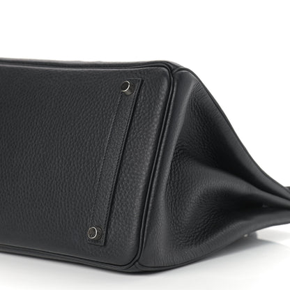 Hermes Taurillon Clemence Birkin 35 Black 14 of 21