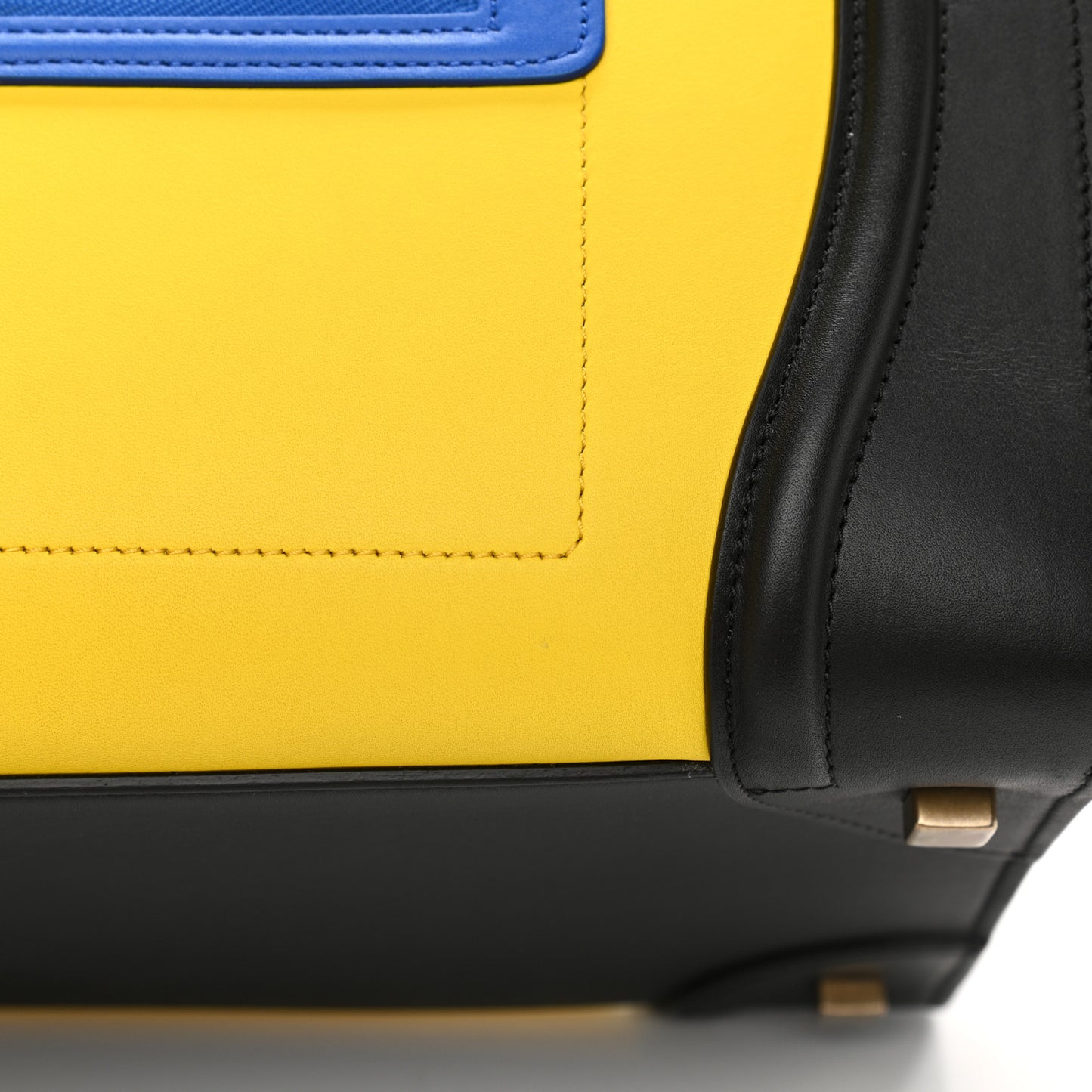 Smooth Calfskin Mini Tri-Color Luggage Sunflower