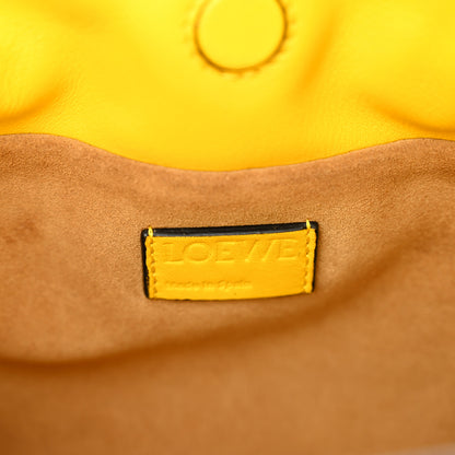 Loewe Calfskin Mini Flamenco Knot Clutch Mustard 7 of 12