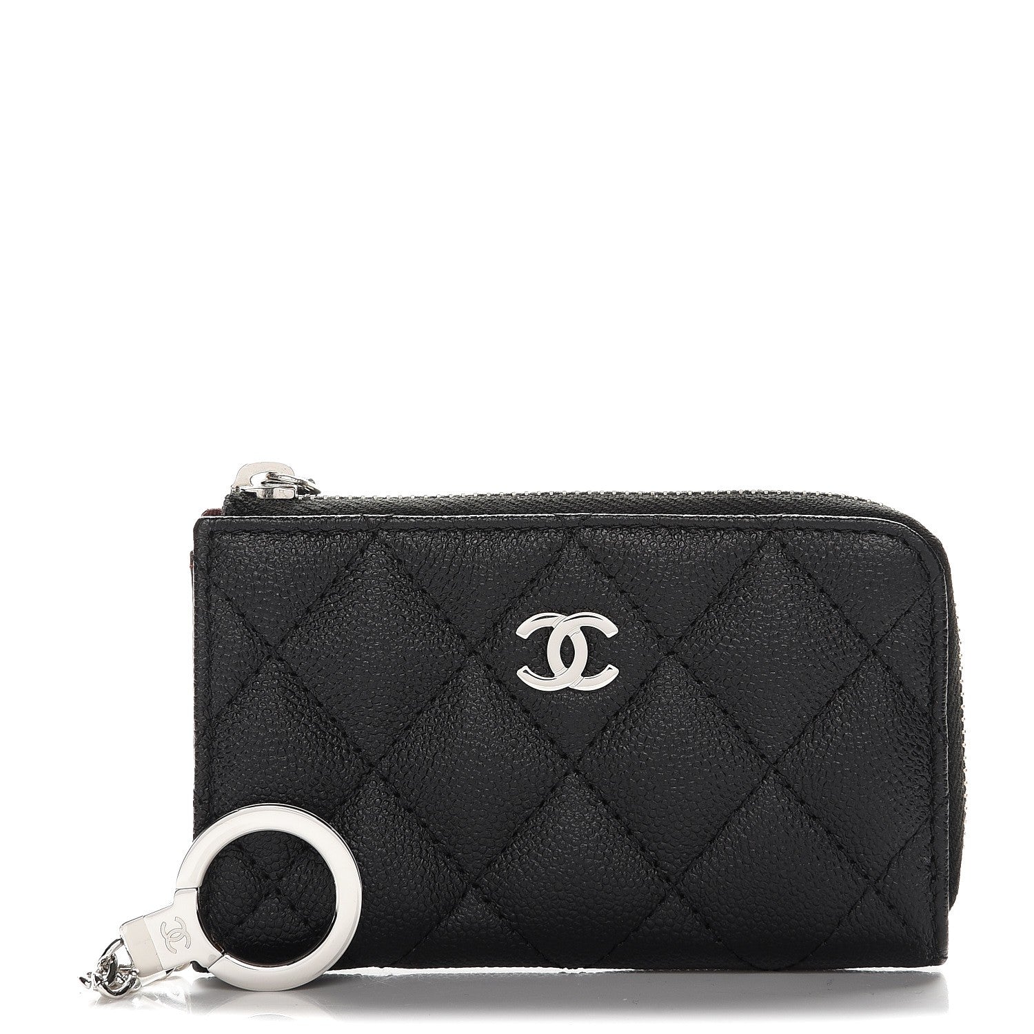 Chanel Caviar Quilted Key Holder Case Black 1 of 8