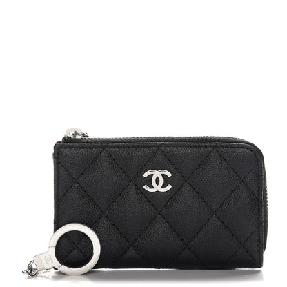 Chanel Caviar Quilted Key Holder Case Black 1 of 8