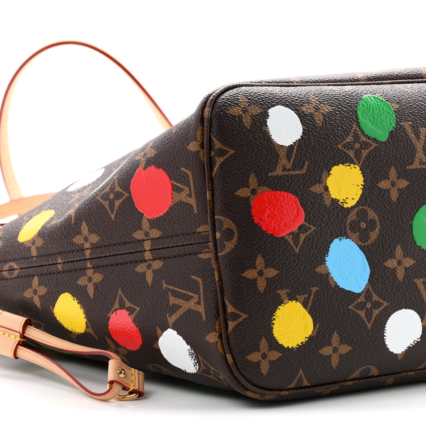 LV X YK Monogram Dots Neverfull MM