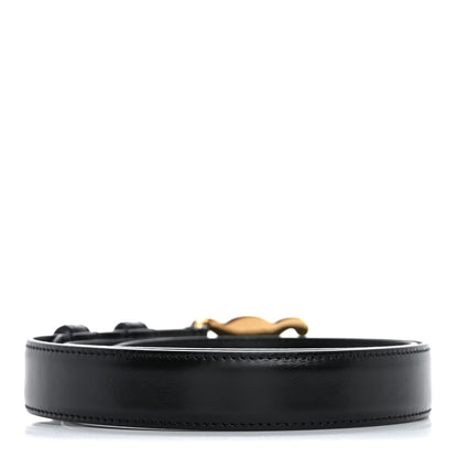 Celine Taurillon Calfskin Medium Triomphe Belt 75 30 Black 2 of 8