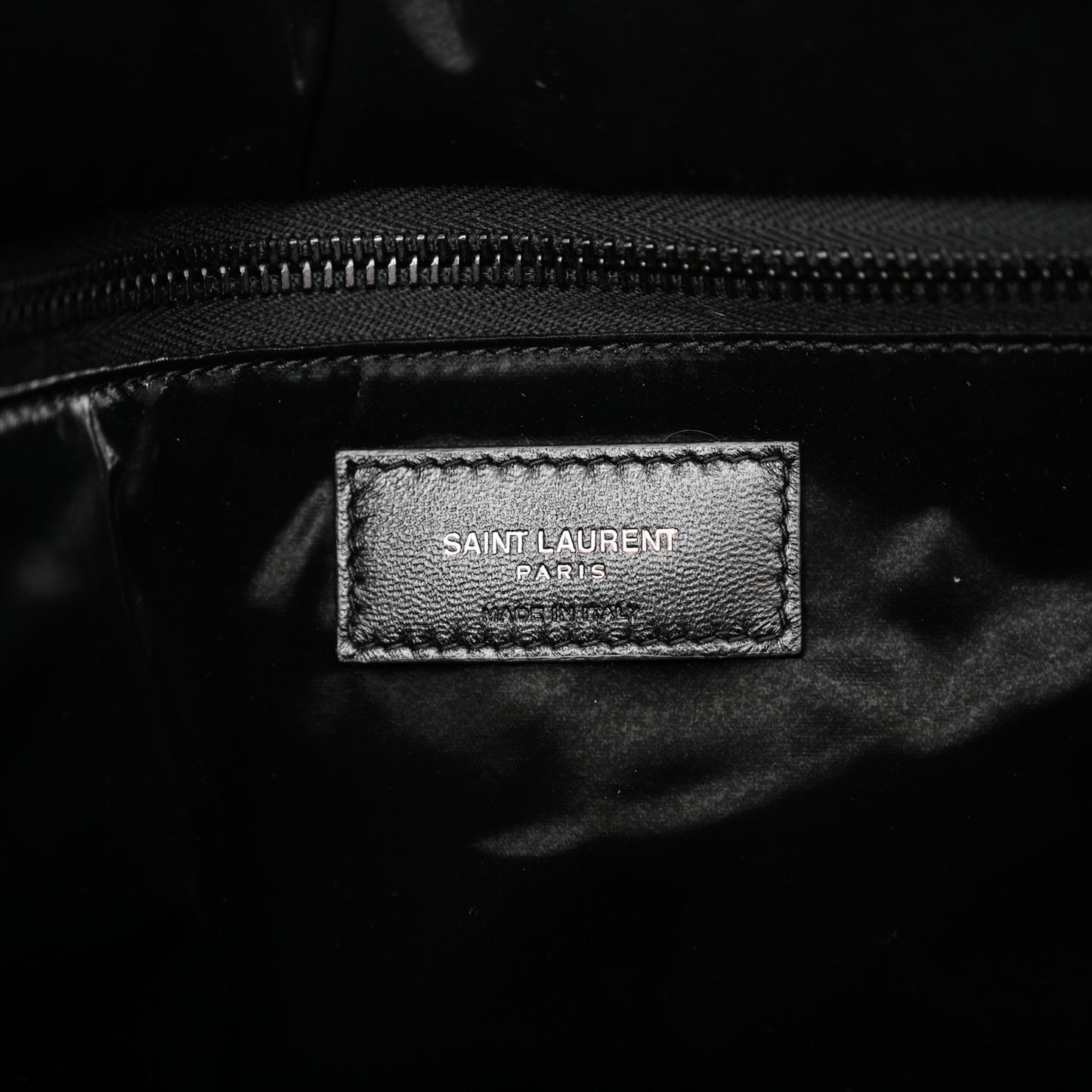 Silktech Canvas Wide Puffer Tote Black