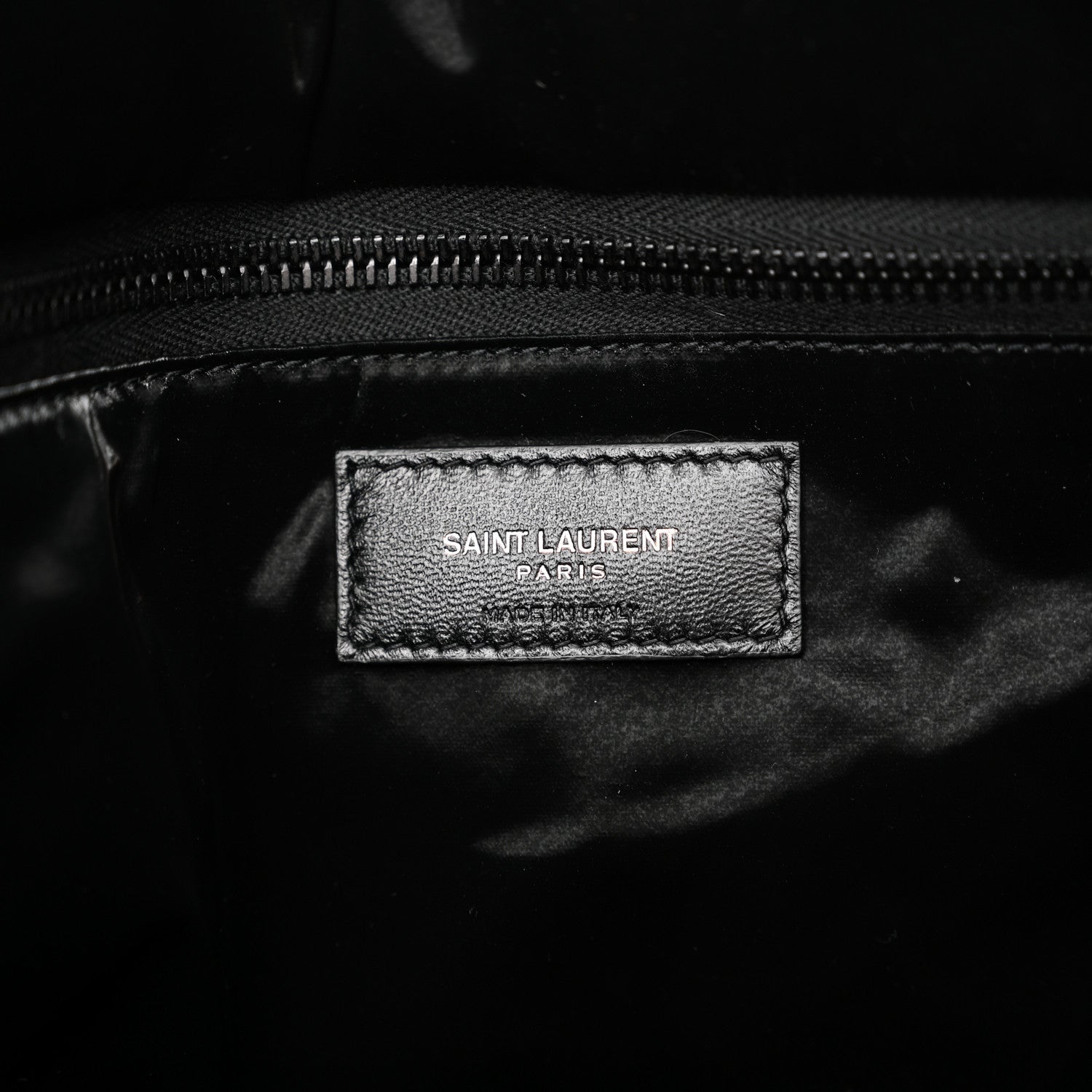 Saint Laurent Silktech Canvas Wide Puffer Tote Black 6 of 10