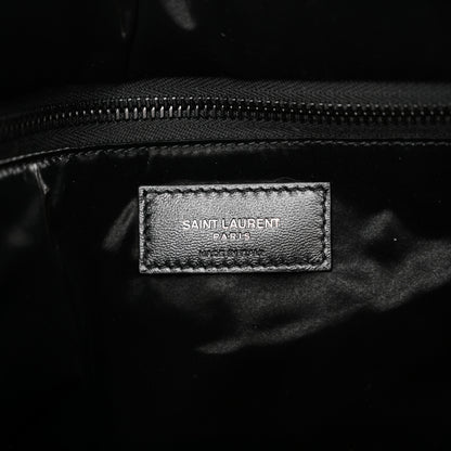 Saint Laurent Silktech Canvas Wide Puffer Tote Black 6 of 10