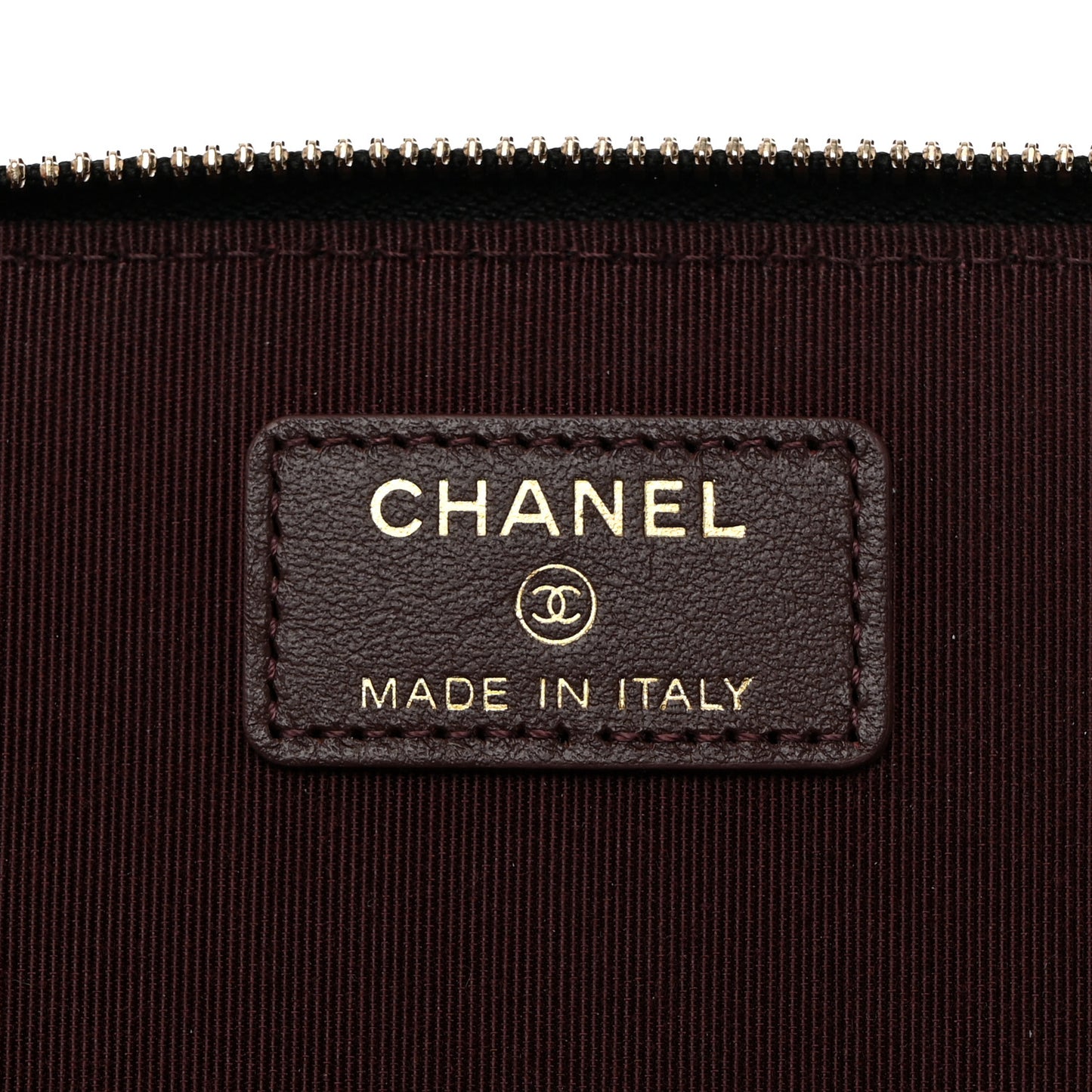 Caviar Quilted Small Vanity Case With Chain Black