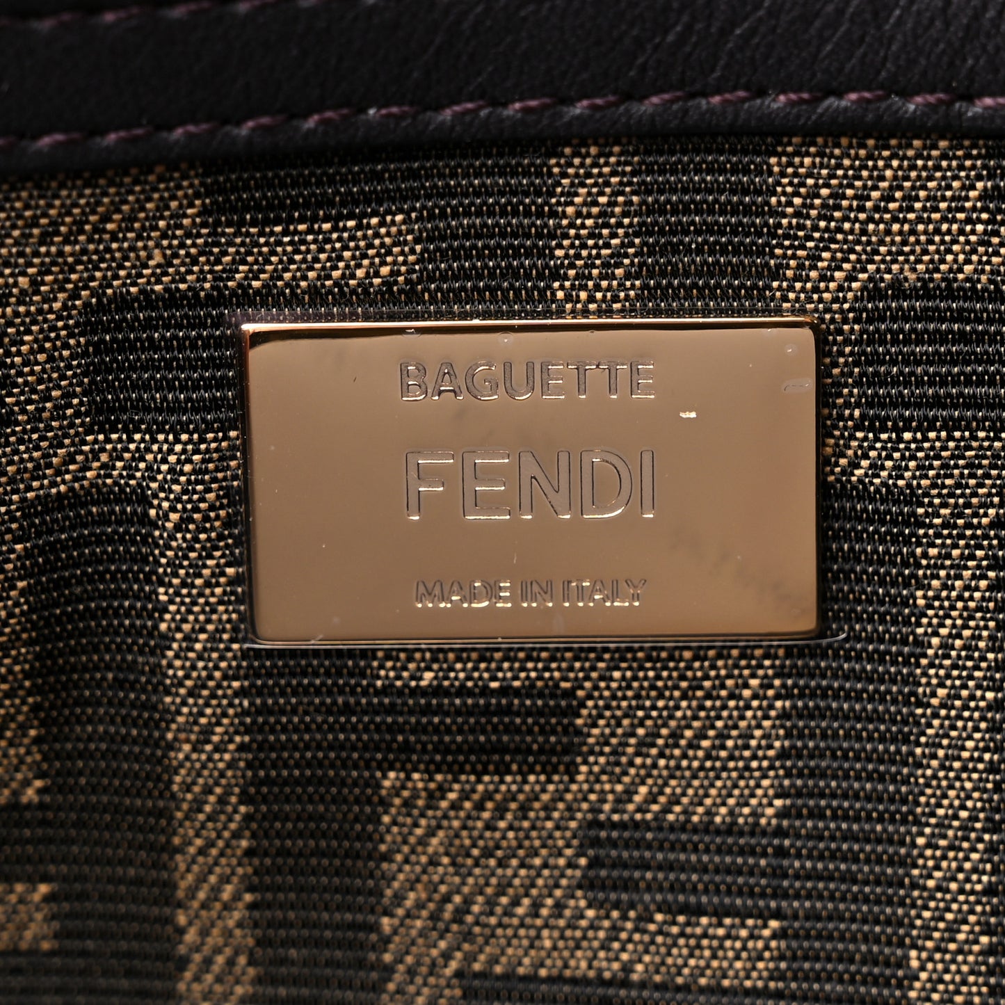 Fabric Jacquard FF 1974 Medium Baguette Tobacco Moro Black