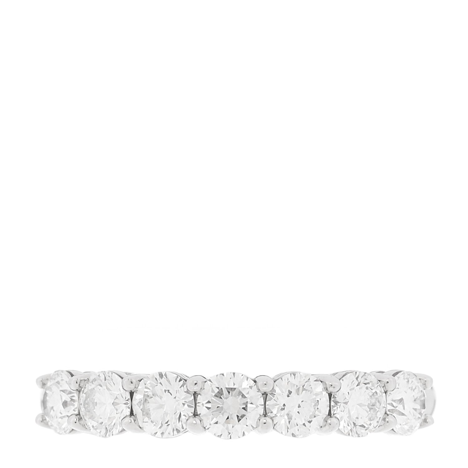 Tiffany Platinum Diamond 3.5mm Embrace Half Circle Band Ring 52 6 1 of 5