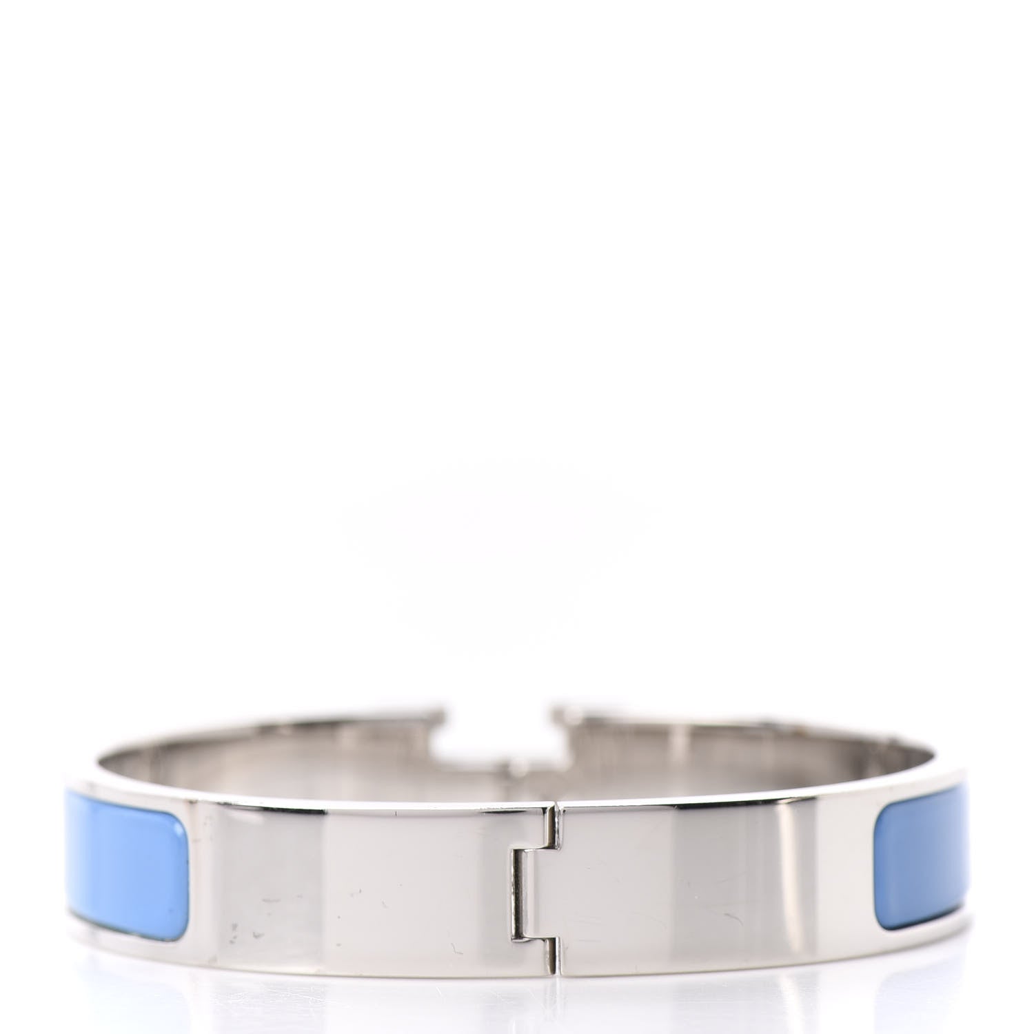 Hermes Enamel Narrow Clic Clac H Bracelet GM Bleu Cielo 3 of 4
