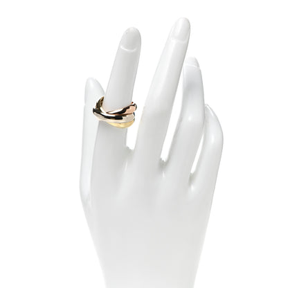 Cartier 18K Pink Yellow White Gold Trinity Ring 55 7.25 2 of 6