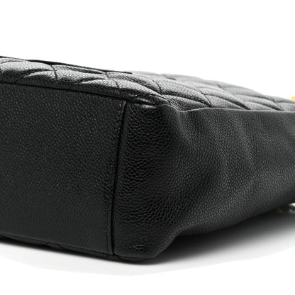 Chanel Caviar Quilted Petit Shopping Tote PST Black 8 of 12