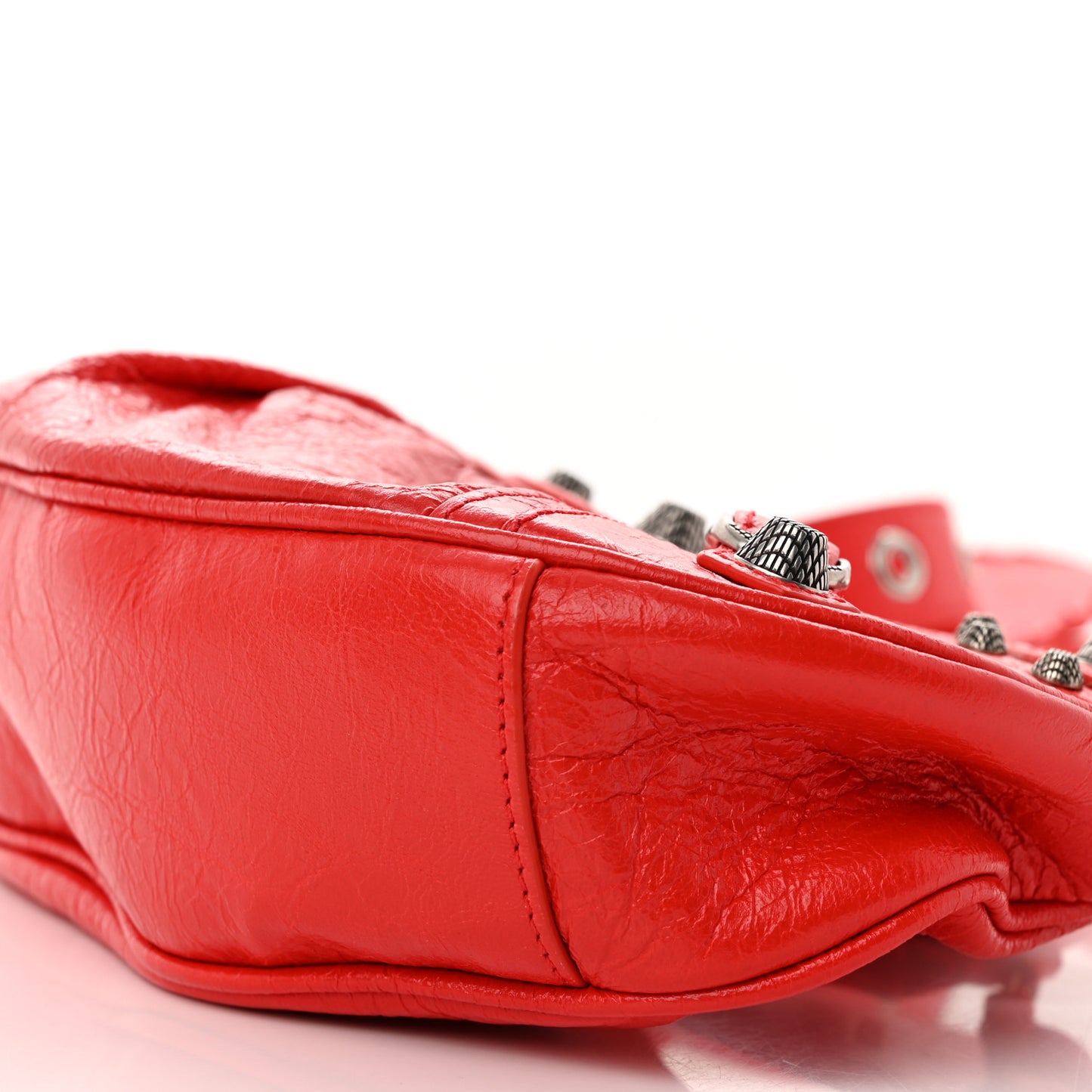 Agneau Arena Le Cagole Shoulder Bag XS Tomato Red