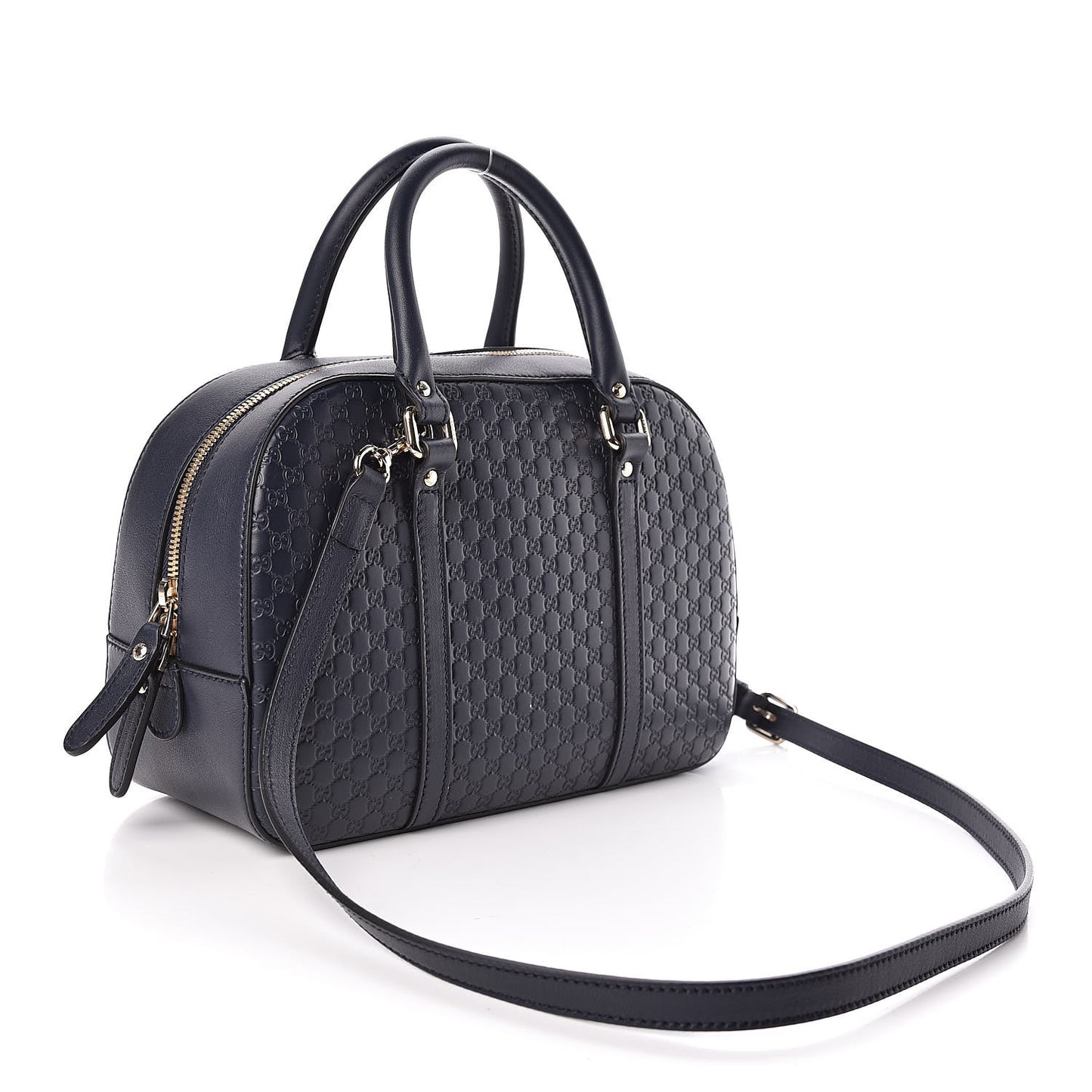 Microguccissima Medium Crossbody Bag Blue