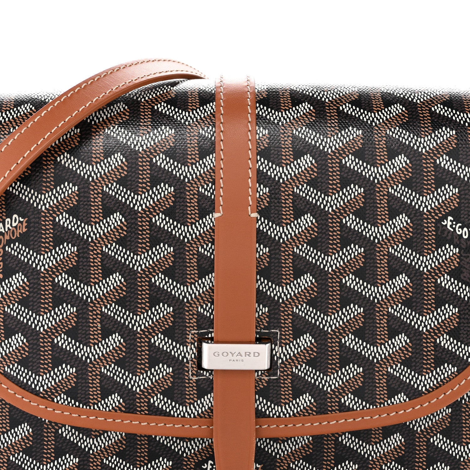 Goyard Goyardine Belvedere II PM Messenger Bag Black Gold 7 of 12