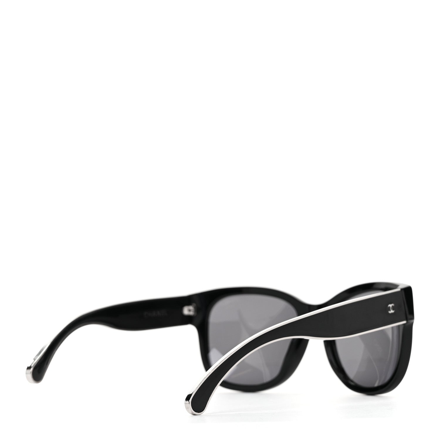 Chanel Acetate Metal Polarized CC Sunglasses 5270 Black Silver 4 of 6