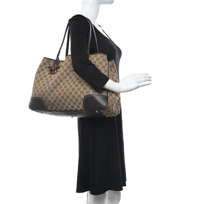 Gucci Monogram Large Princy Tote Dark Brown 2 of 17