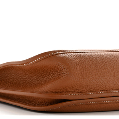 Hermes Taurillon Clemence EVELYNE III PM Gold 9 of 12