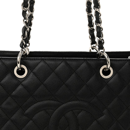 Chanel Caviar Quilted Grand Shopping Tote GST Black 8 of 12