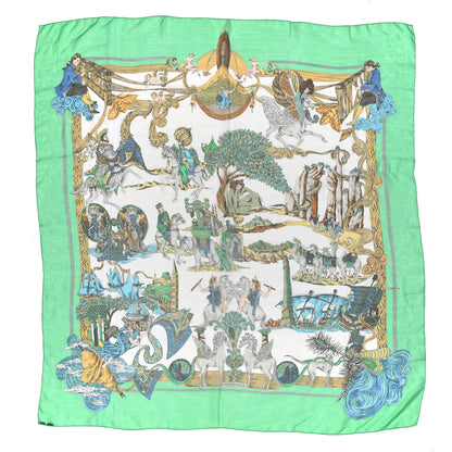 Hermes Silk Au Fil De La Soie Scarf 140 1 of 5