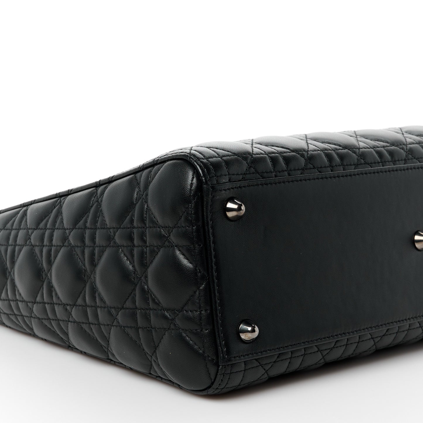 Lambskin Cannage Large Lady Dior Black