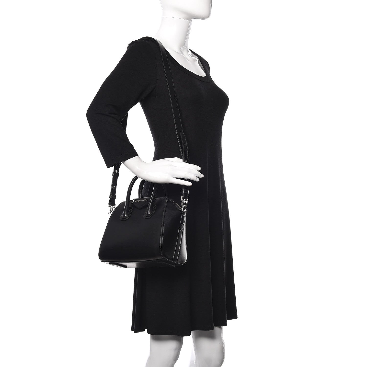 Givenchy Shiny Lord Calfskin Mini Antigona Black 2 of 9