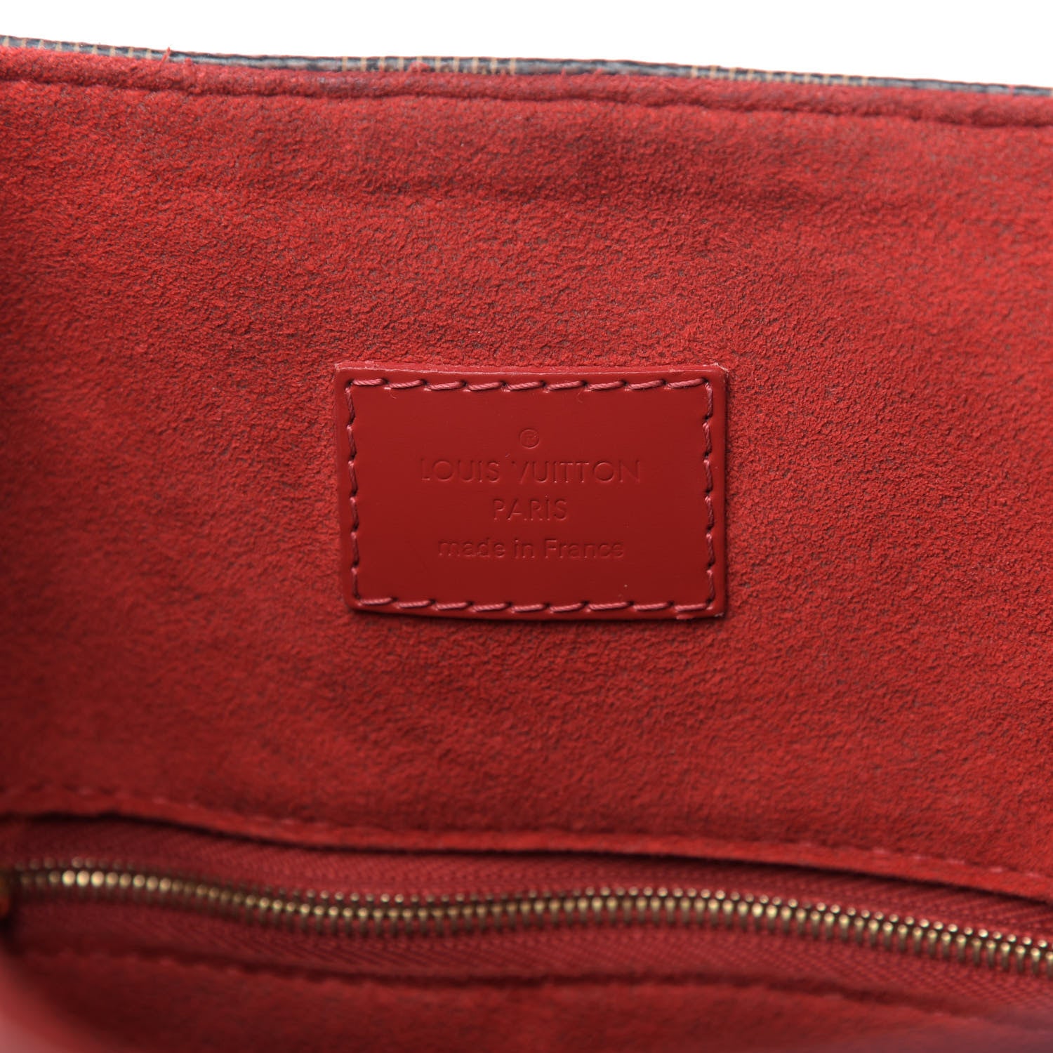 Louis Vuitton Damier Ebene Caissa Hobo Cherry 8 of 9