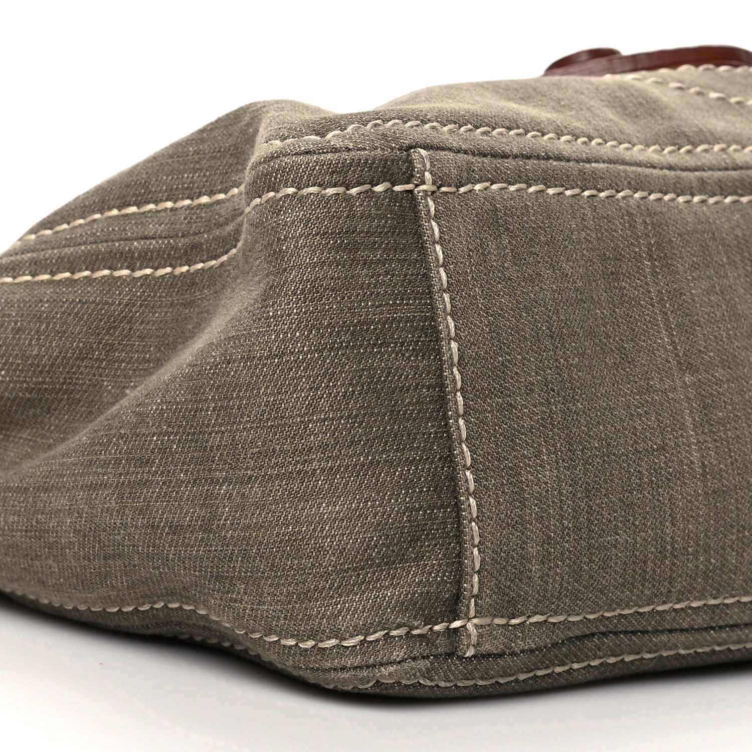 Prada Denim Chain Shoulder Bag Militare 9 of 11