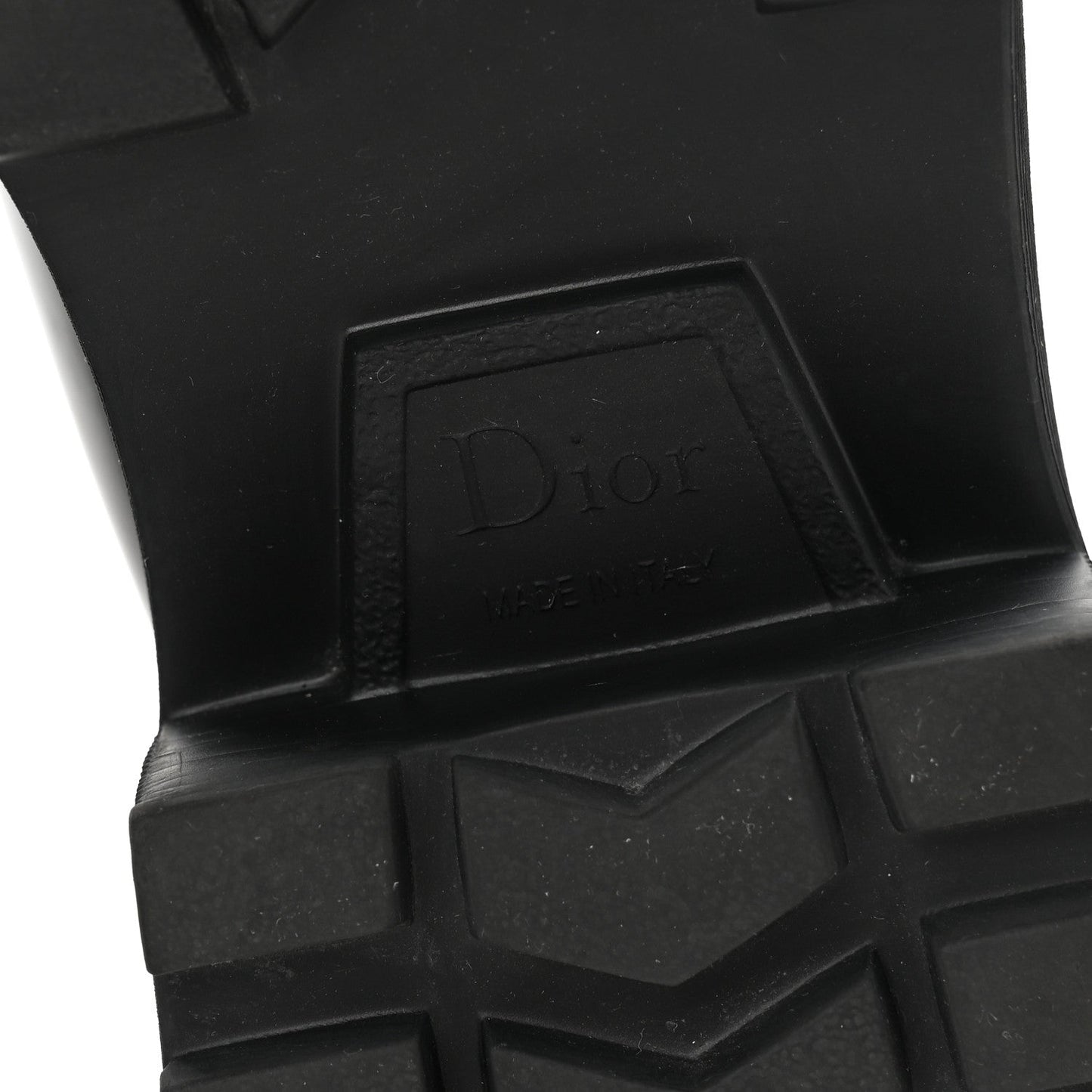 Brushed Calfskin Rubber Dior Code Cap Toe Lug Sole 35mm Loafers 40 Black