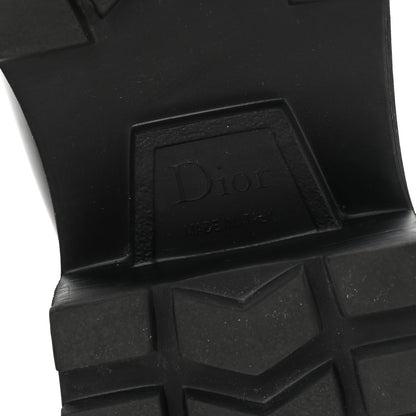 Christian Dior Brushed Calfskin Rubber Dior Code Cap Toe Lug Sole 35mm Loafers 40 Black 7 of 11
