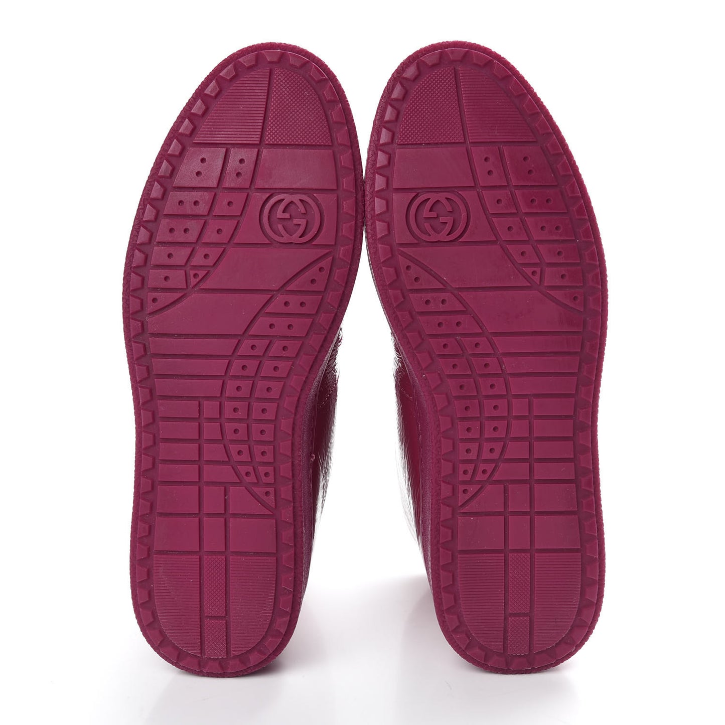 Soft Patent Womens High Top Sneakers 35.5 Fuchsia