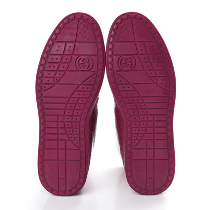 Gucci Soft Patent Womens High Top Sneakers 35.5 Fuchsia 5 of 9