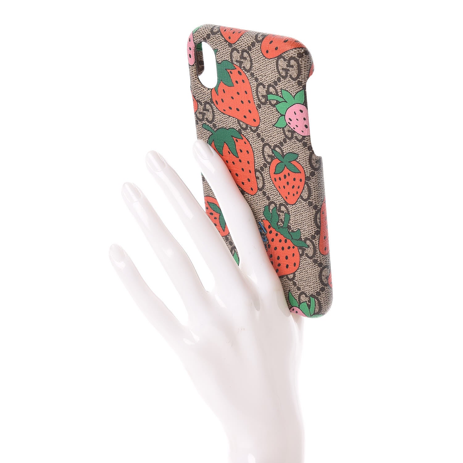 Gucci GG Supreme Monogram Strawberry iPhone XR Case 2 of 5