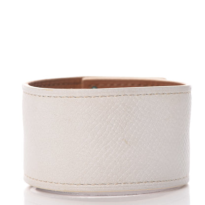 Hermes Epsom Kelly Dog Bracelet White 3 of 5