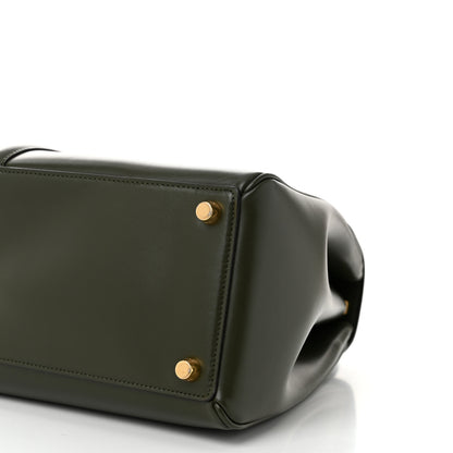 Celine Satinated Calfskin Medium 16 Top Handle Bag Khaki 9 of 12
