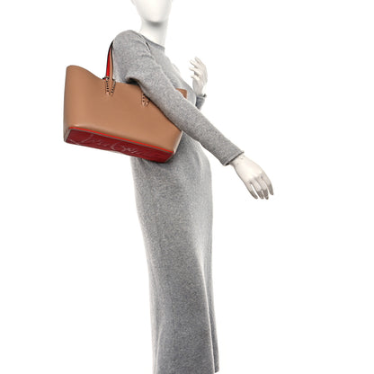 Christian Louboutin Calfskin Spikes East West Cabata Tote Nude 2 of 10