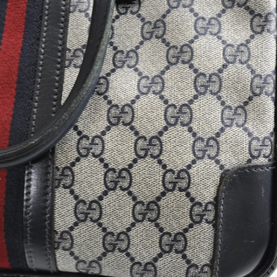 Monogram Web Tote Navy
