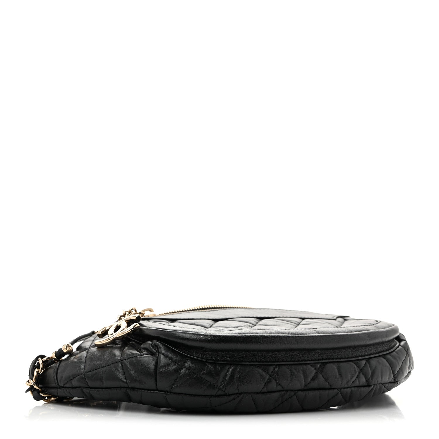 Chanel Aged Calfskin Quilted Waist Bag With Coin Purse Red Black 5 of 13