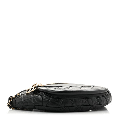 Chanel Aged Calfskin Quilted Waist Bag With Coin Purse Red Black 5 of 13