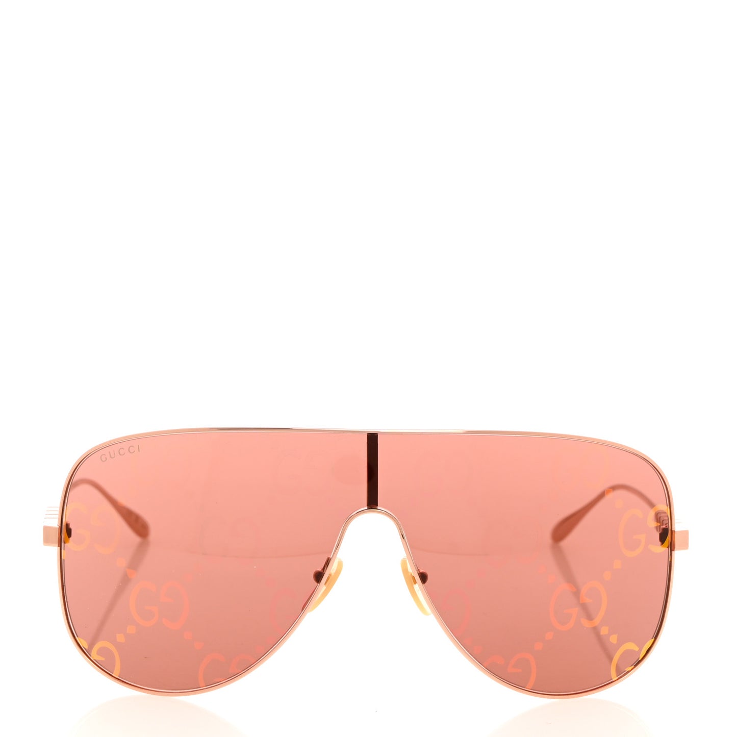 Metal Mask Sunglasses GG1436S Red Gold