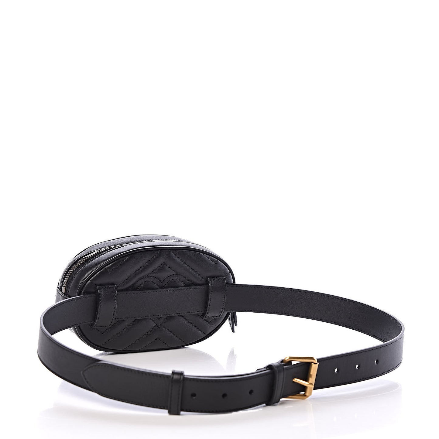 Calfskin Matelasse GG Marmont Belt Bag 95 38 Black