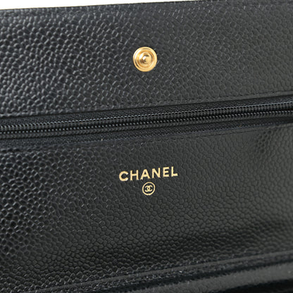 Chanel Caviar Quilted Wallet On Chain WOC Black 8 of 14