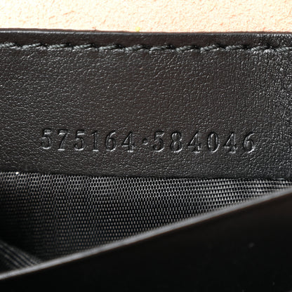 Gucci Calfskin Matelasse GG Marmont Round Wrist Wallet Black 7 of 8