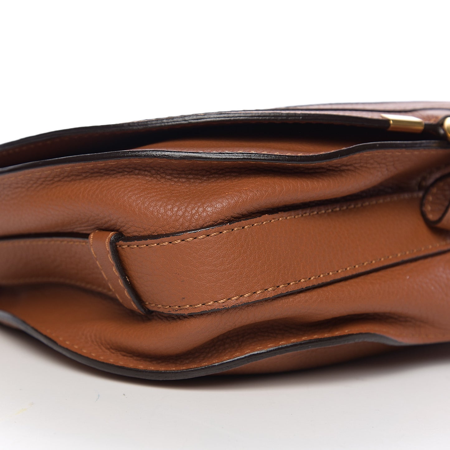 Calfskin Medium Marcie Round Crossbody Bag Tan