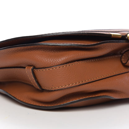 Chloe Calfskin Medium Marcie Round Crossbody Bag Tan 9 of 10