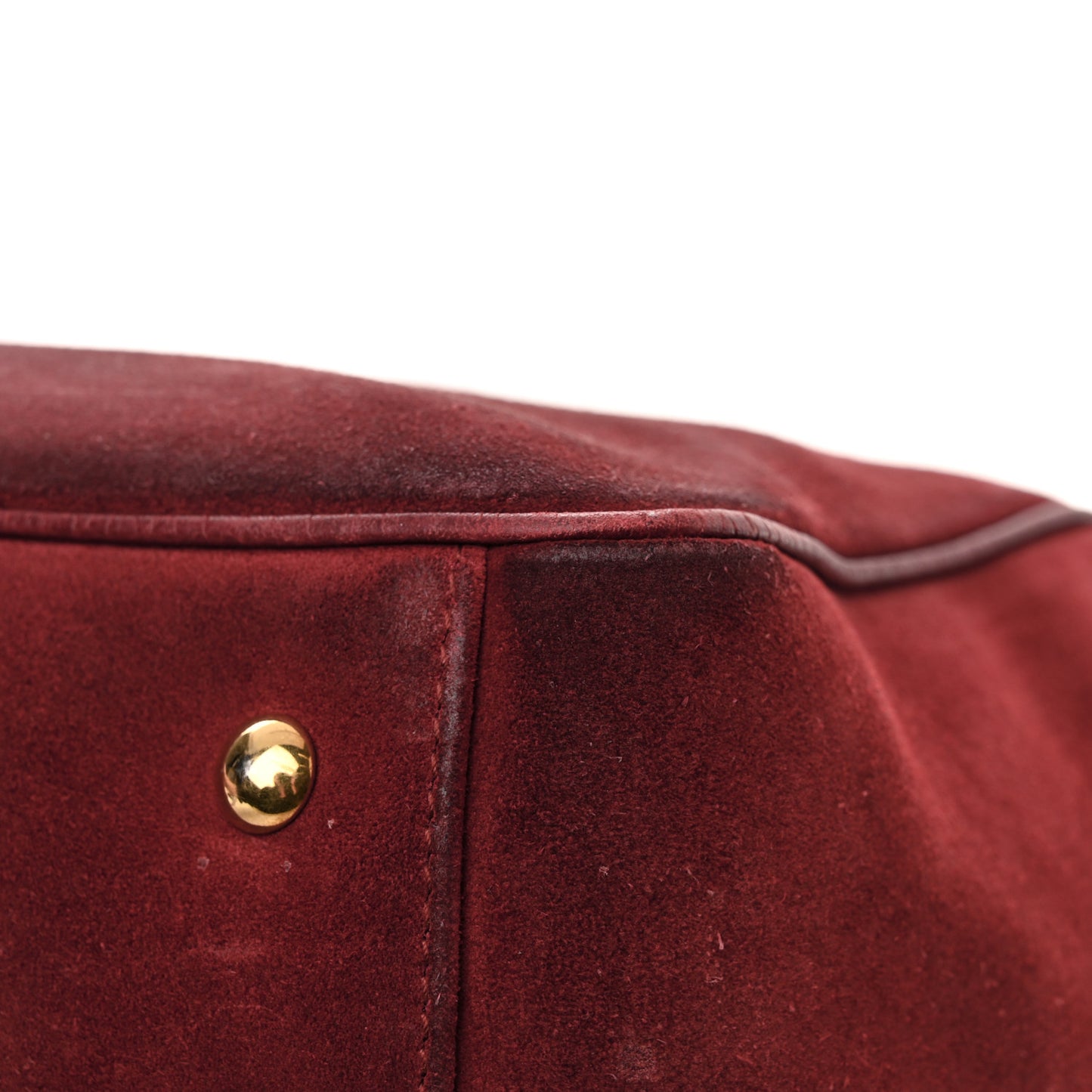 Suede Medium 1973 Top Handle Satchel Red