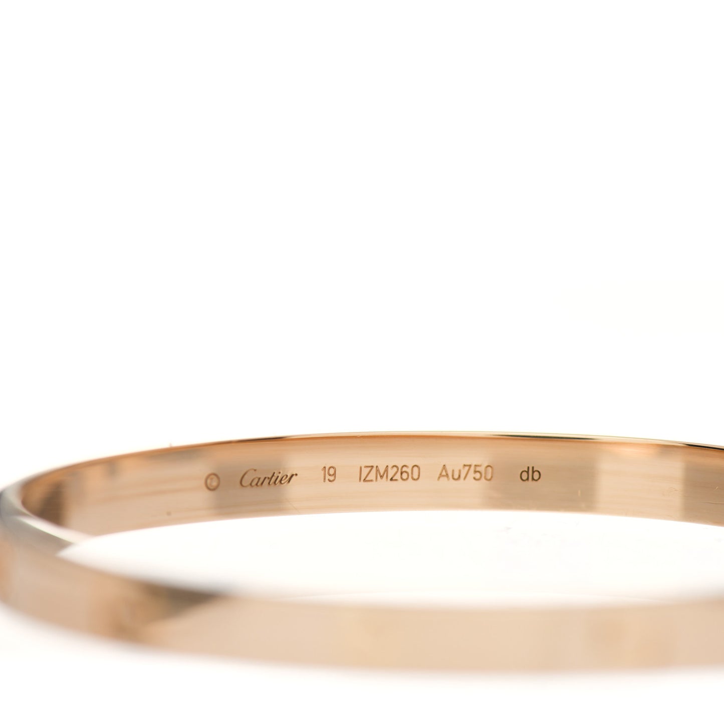 18K Yellow Gold LOVE Bracelet 19